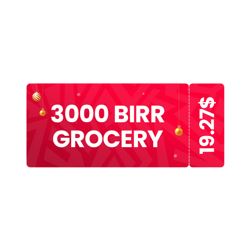 3,000 Birr Grocery Voucher